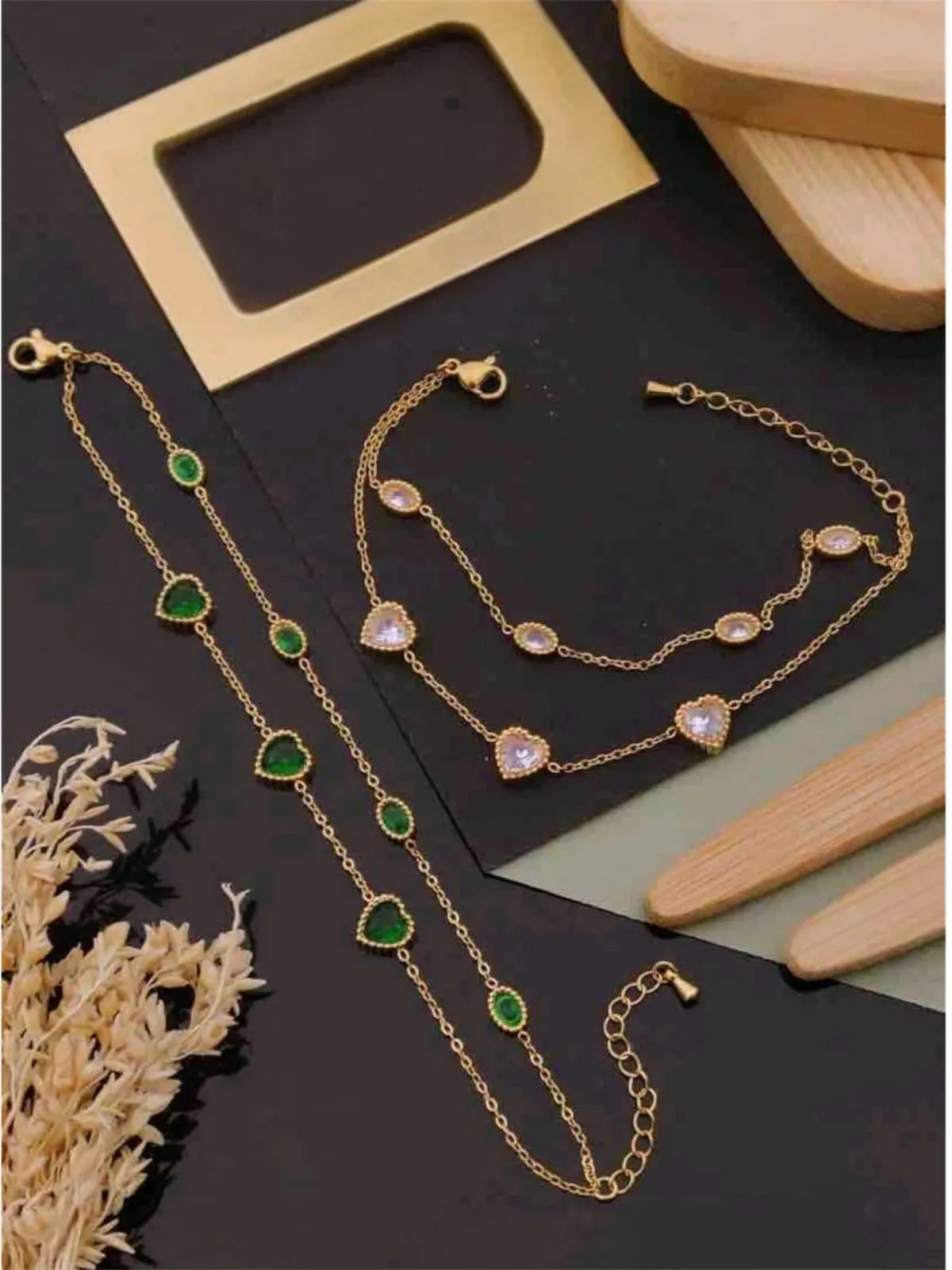 DuoHeart Dazzle Anti-Tarnish Bracelet