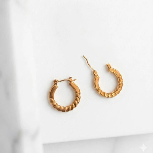 Auric Twist Hoop Earrings