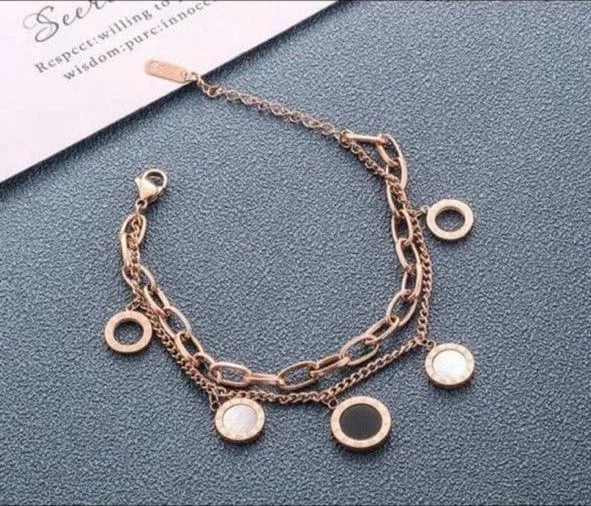 Contrast Gold Anti-Tarnish Bracelet