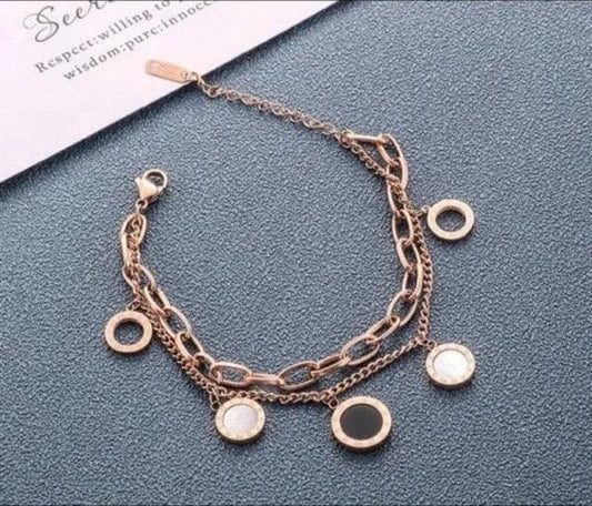 Contrast Gold Anti-Tarnish Bracelet
