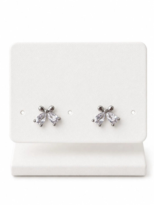 Crystal Bow Glimmer Studs
