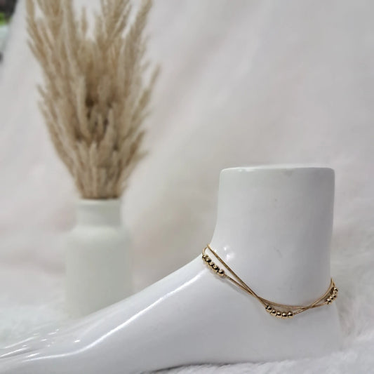 Gold Ball Anklet