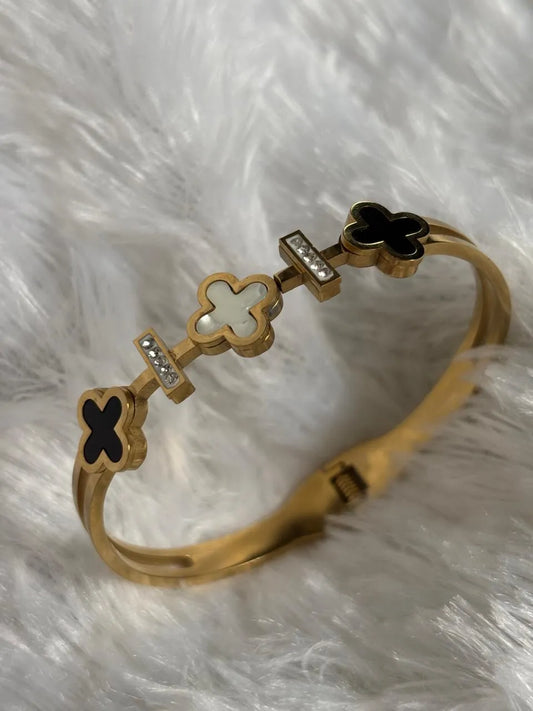 Gold Flower Cluster Kada