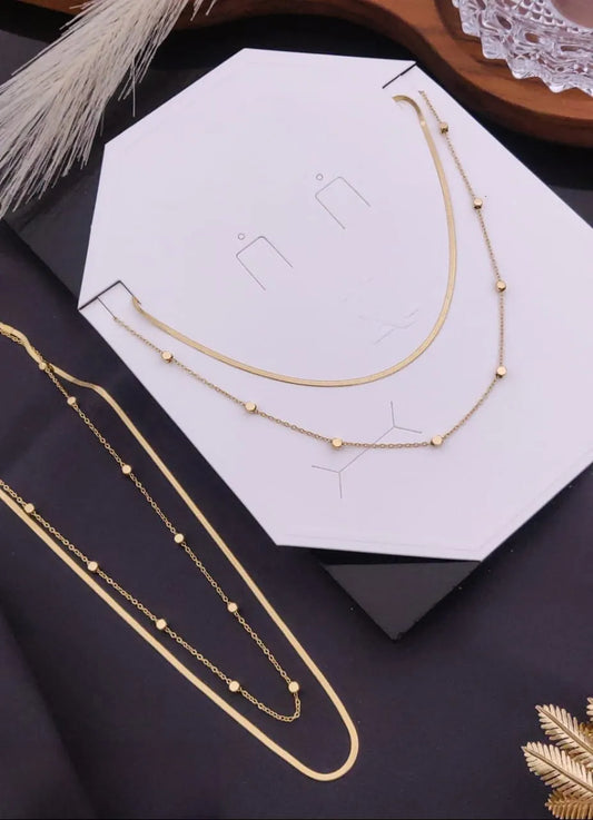 Golden Ball Charm Necklace