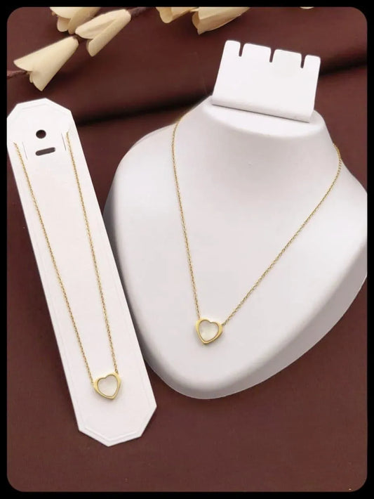 Heart Gold Charm Necklace
