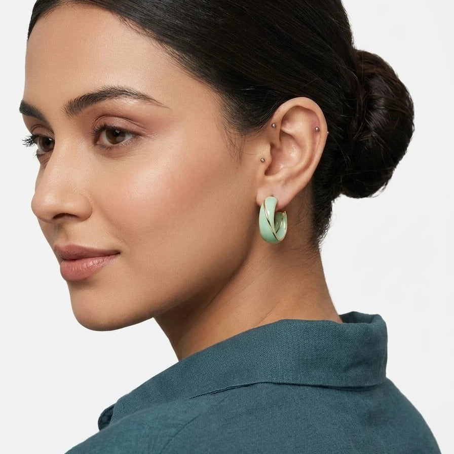 Mintelle Modern Hoop Earrings