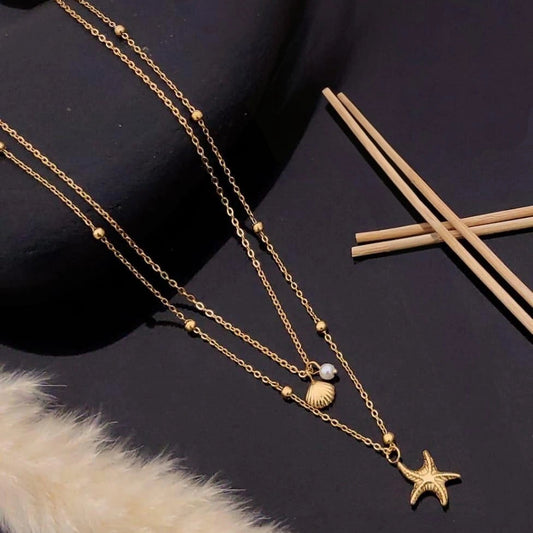 Ocean Starfish Layered Necklace