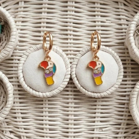 Tropical Toucan Charm Earrings
