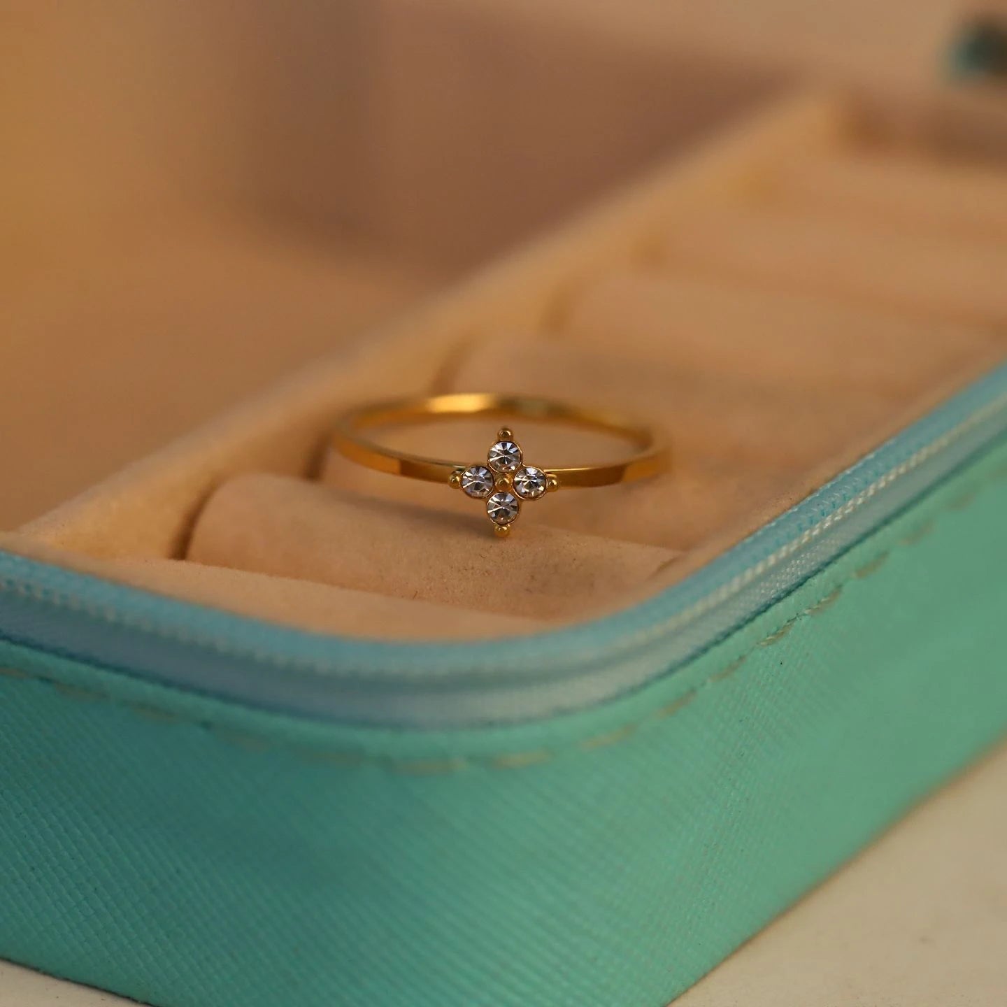 Celina Luxe Heart Crystal Ring