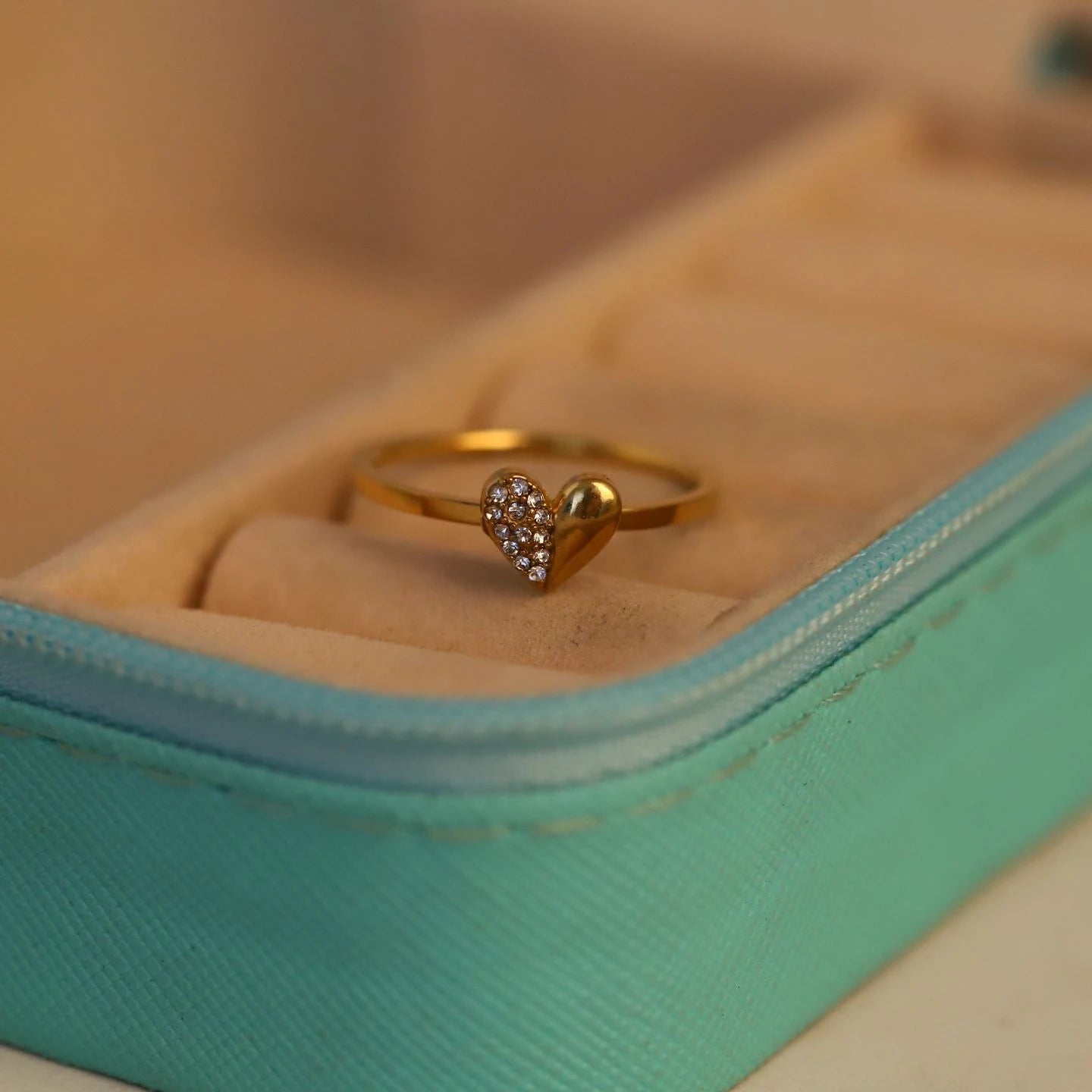 Celina Luxe Heart Crystal Ring