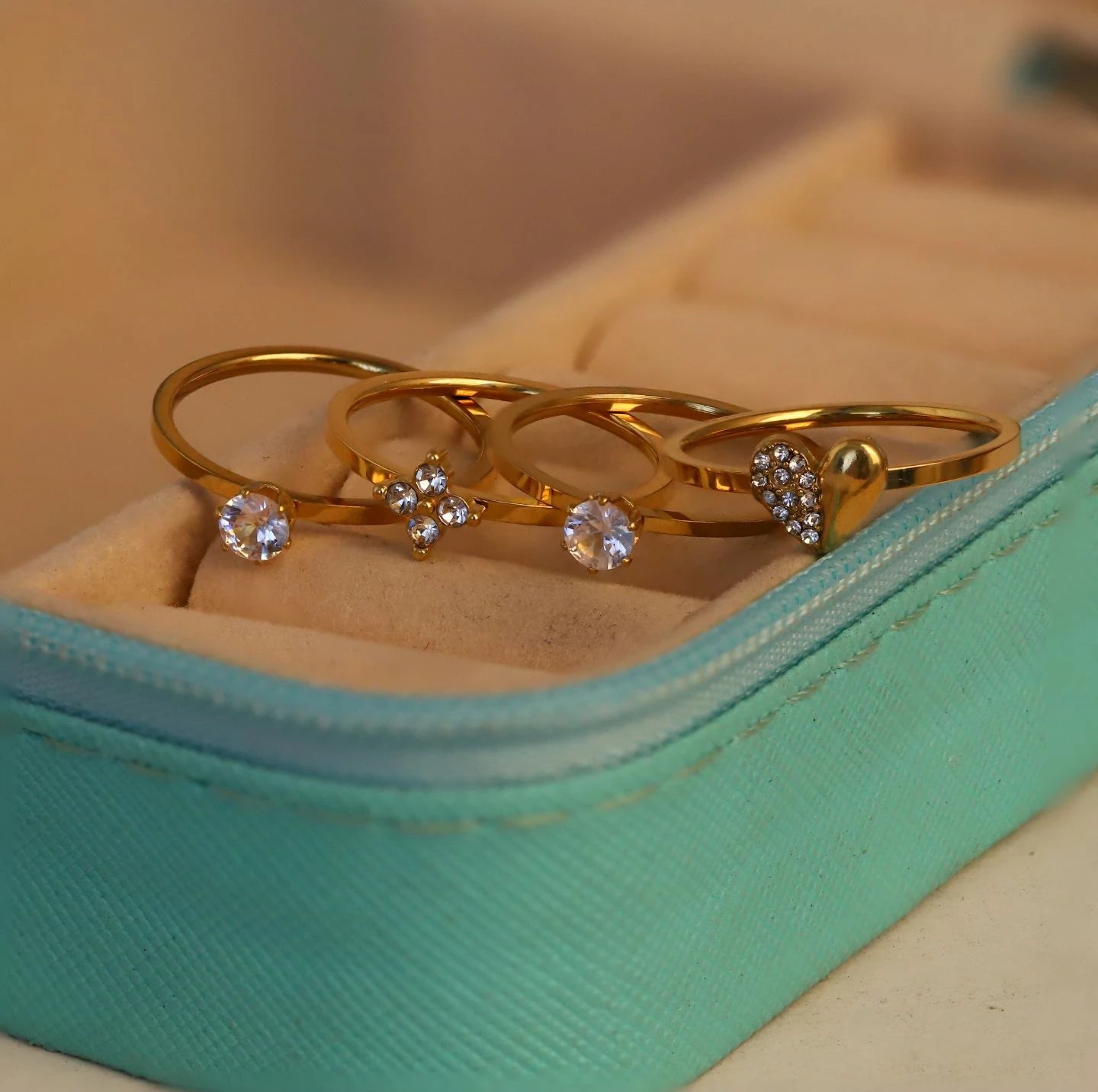 Celina Luxe Heart Crystal Ring