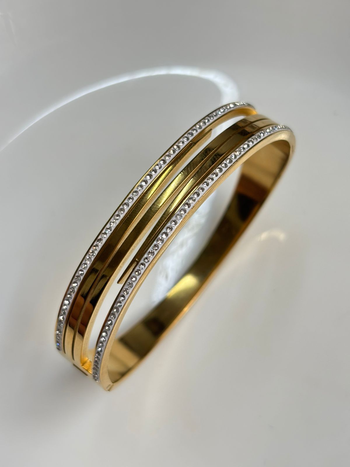Gold Diamond Triple  Kada