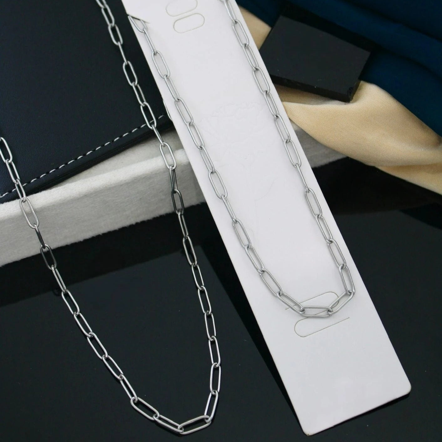 Urban Link Stainless Steel Kada Chain (Gold & Silver)