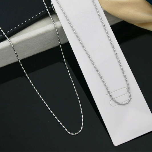 Nova Oval Link Silver Kada