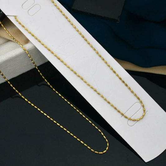 Elara Oval Gleam Gold Chain