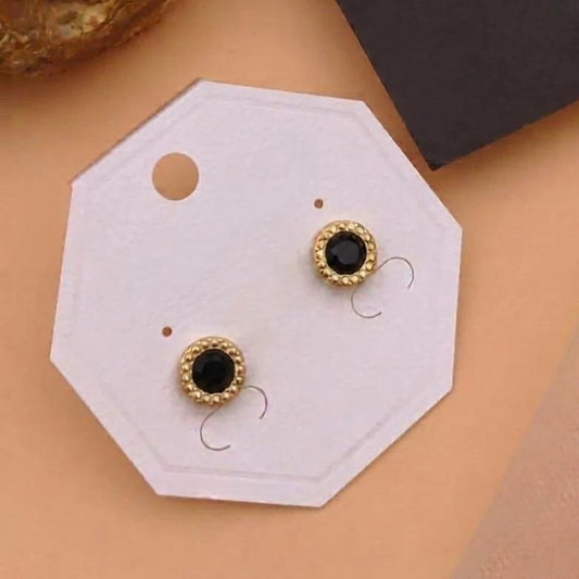 Midnight Luxe Crystal Stud Earrings