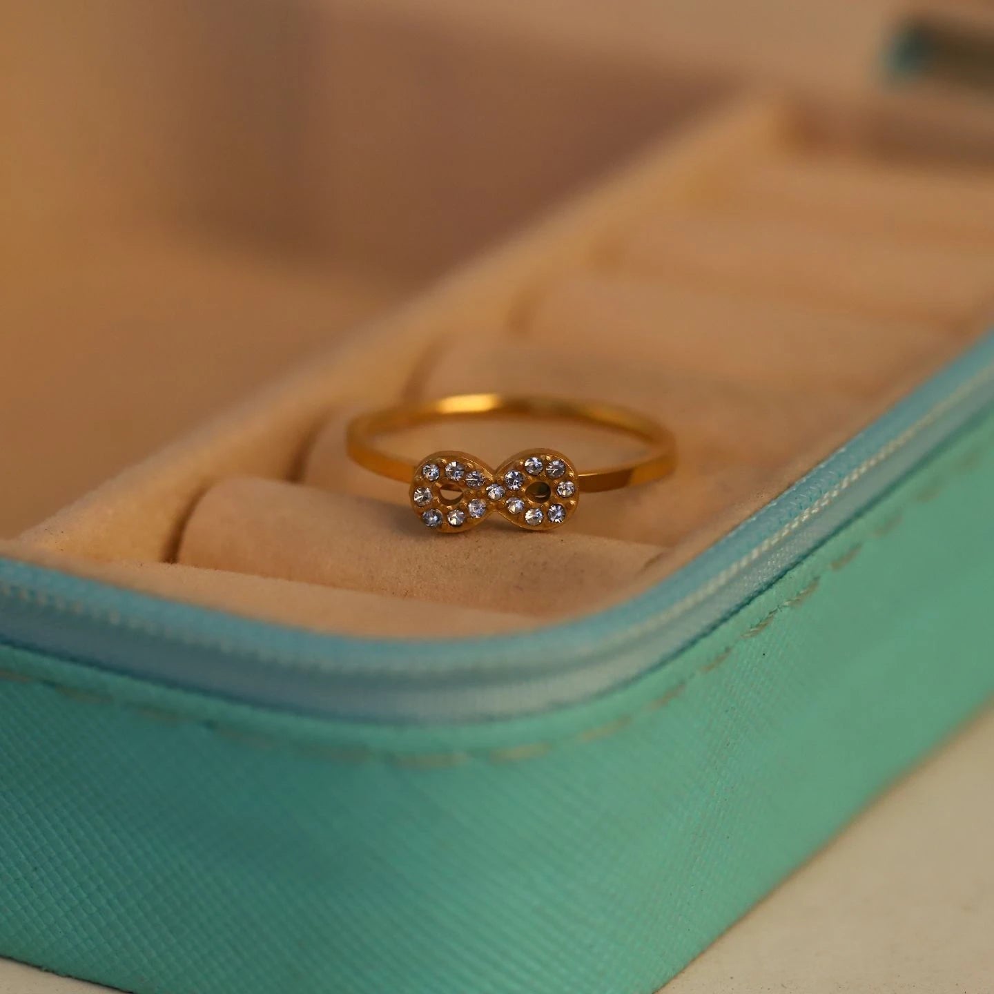 Regalia Bloom Crystal Gold Ring