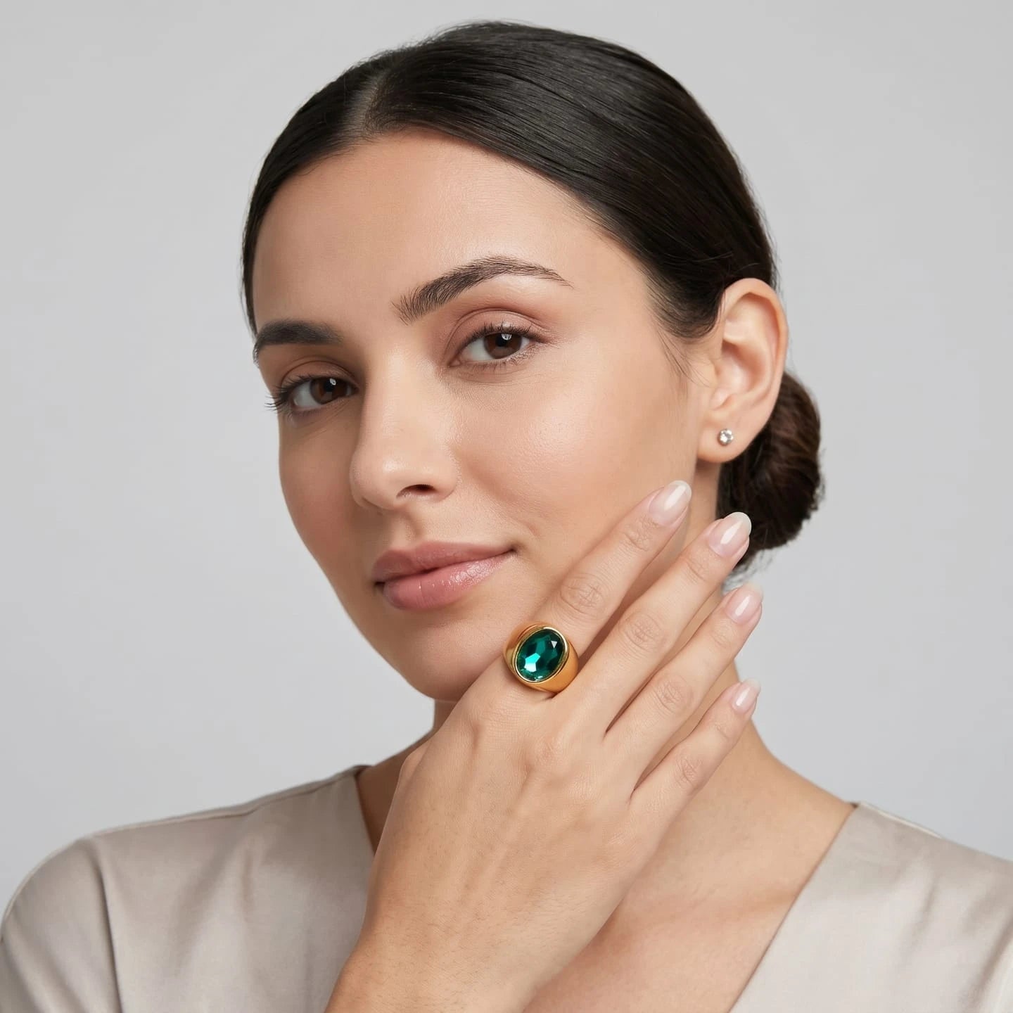 Emerald Royale Statement Ring