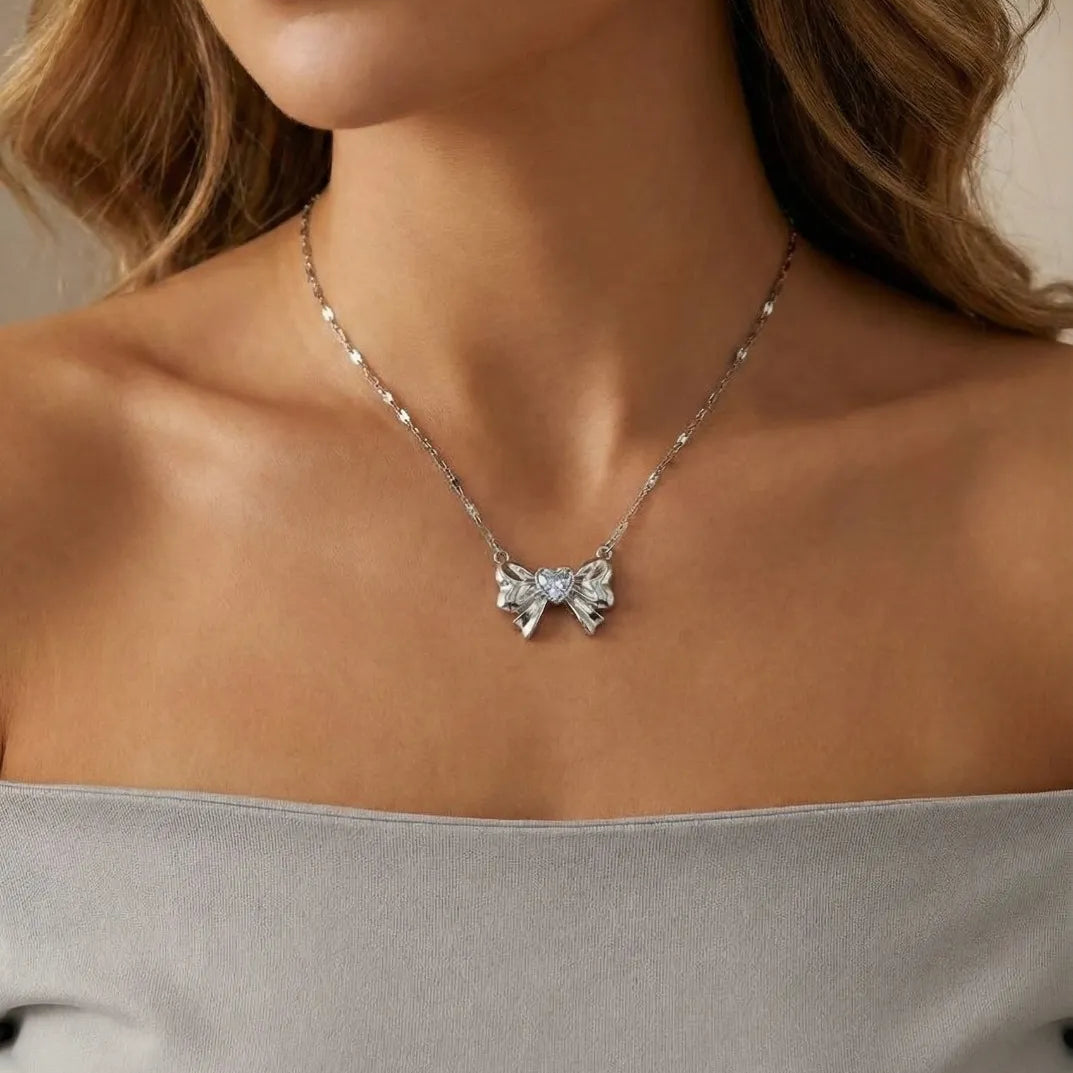 Bow Pendant Necklace