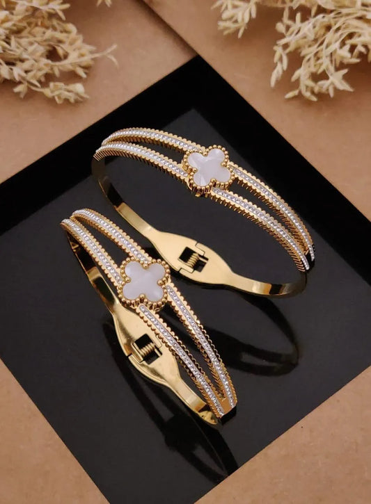 Gold-Plated Kada Bracelet – Elegant & Timeless