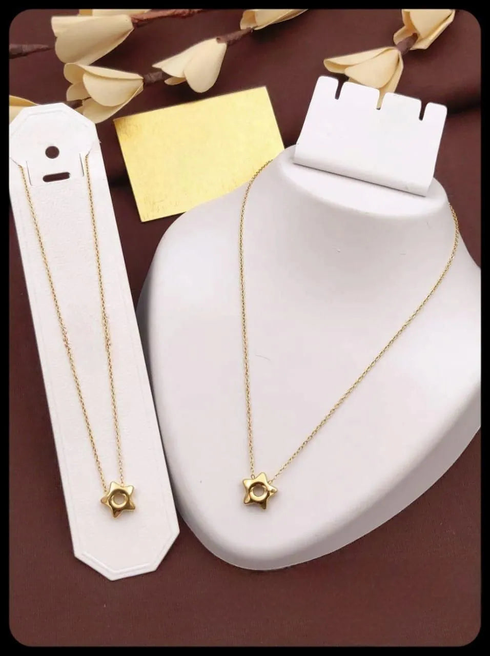 Gold-Plated Star Pendant Necklace – Celestial & Minimalist