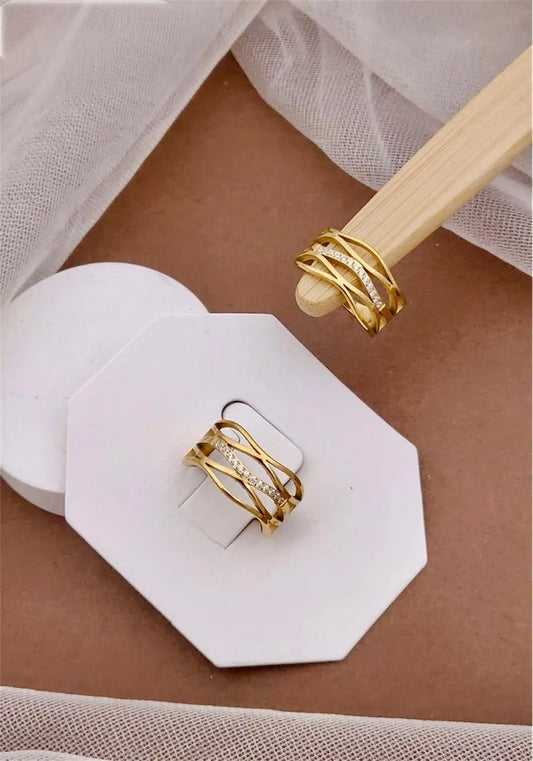 Golden Elegance ring