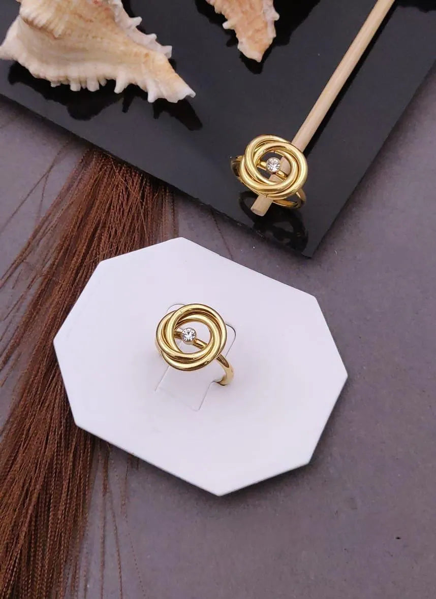 Golden Loop Ring