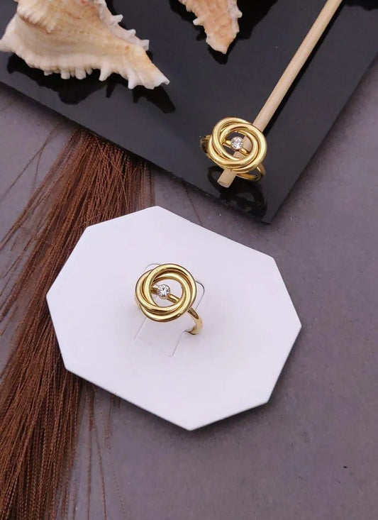 Golden Loop Ring
