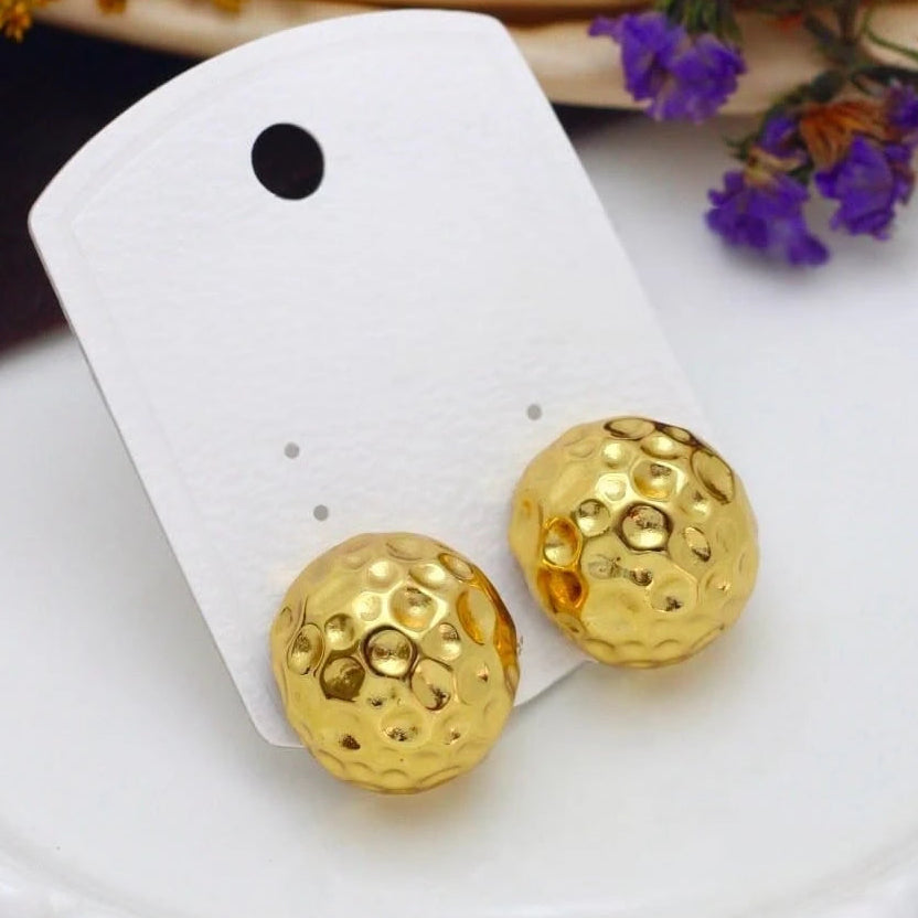 Aurelia Dome Stud Earrings