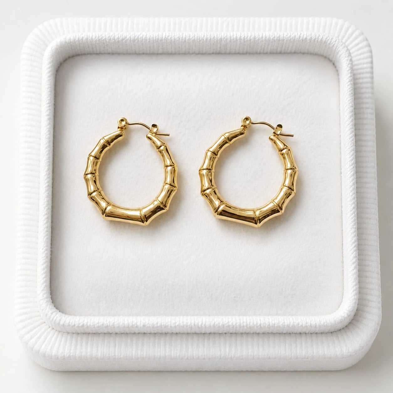 Bamboo Luxe Hoop Earrings
