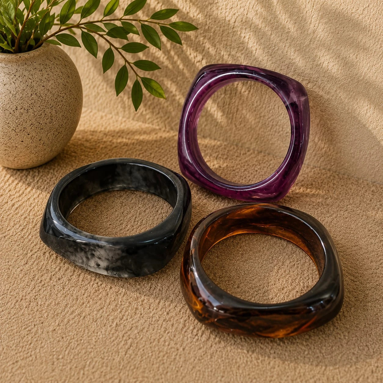 Amethyst Smoke Resin Combo