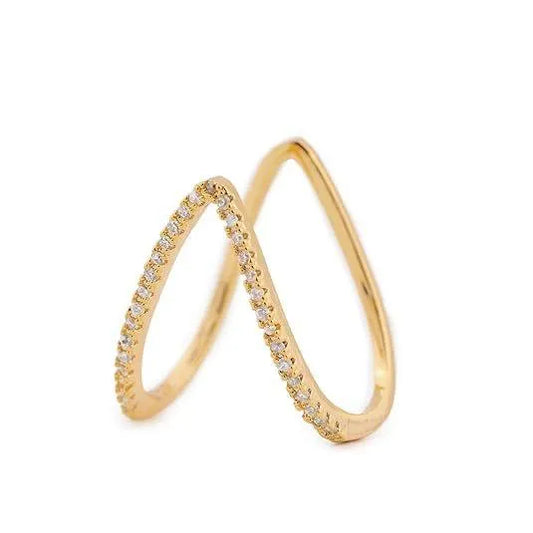 Luxe Gold Anti-Tarnish Zig-Zag Ring
