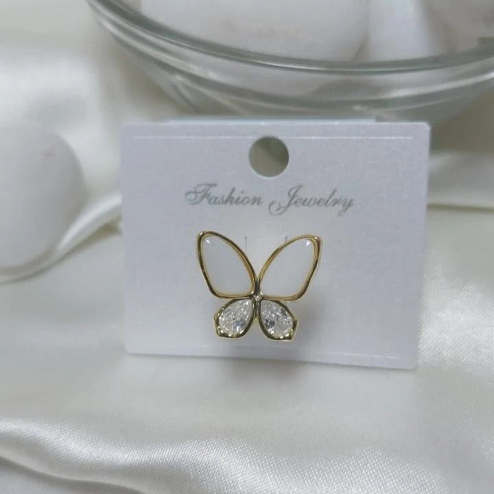 Aurelia Crystal Butterfly Ear Cuff