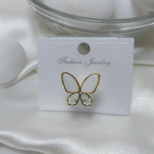 Aurelia Crystal Butterfly Ear Cuff