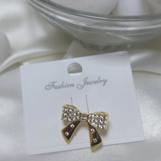 Bellora Crystal Bow Ear Cuff