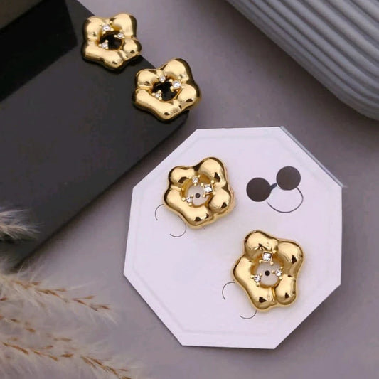 Bloom Luxe Flower Stud Earrings