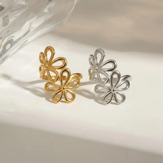 Bloom Petal Duo Ring