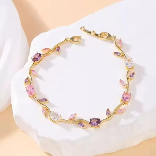 Blush Amethyst Vine Bracelet