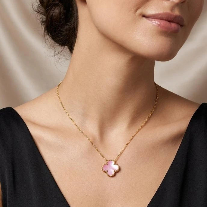 Blush Clover Elegance Necklace