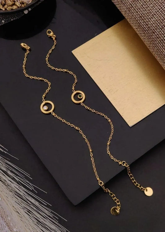 Gold Circle Antitarnish Bracelet