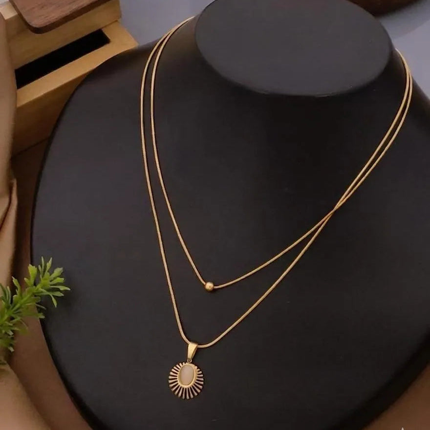 Celestial Layered Pendant Necklace