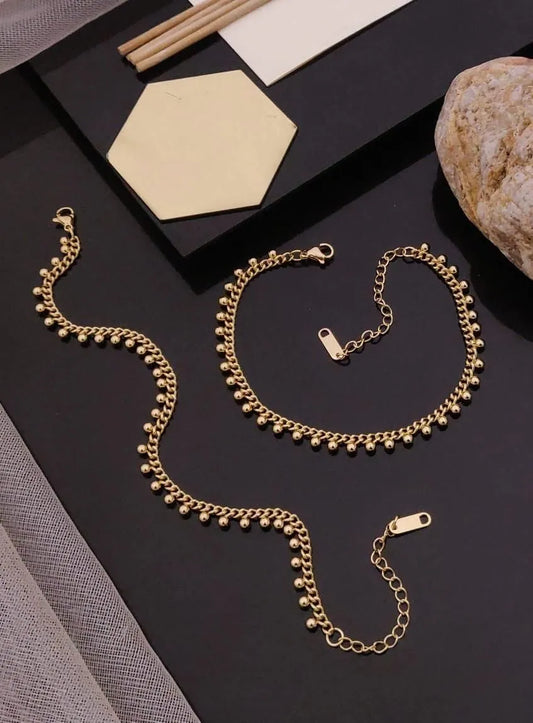 Gold Ball Chain Bracelet