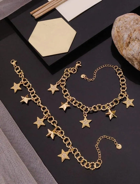 Star Gold Chain Bracelet