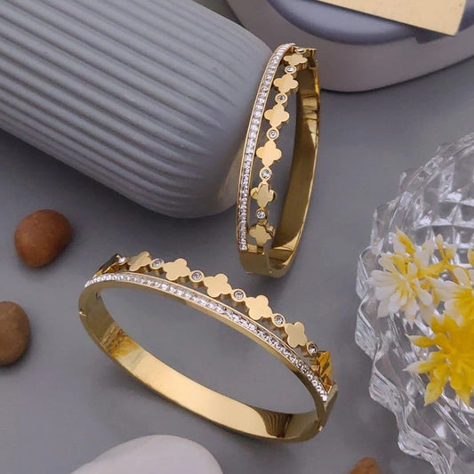 Crystal Clover Luxe Kada