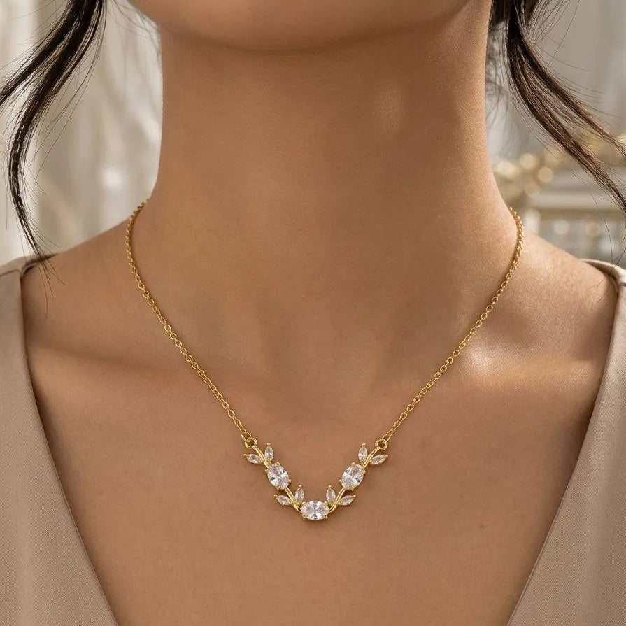 Crystal Vine Elegance Necklace