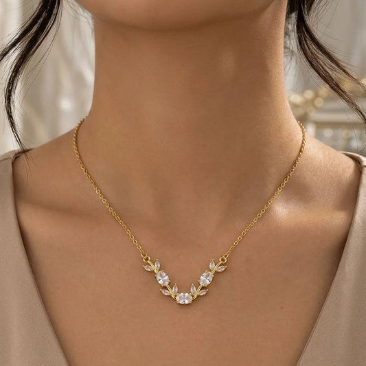Crystal Vine Elegance Necklace
