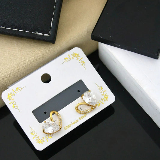 Luminous Teardrop Loop Earrings