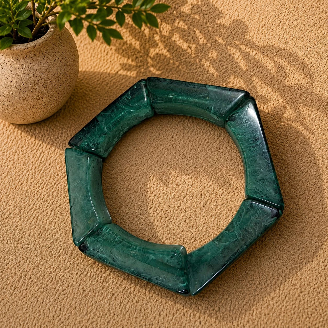Verdant Glow Resin Kada