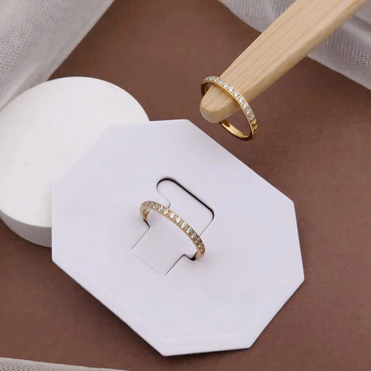 Eternia Pave Gold Band Ring