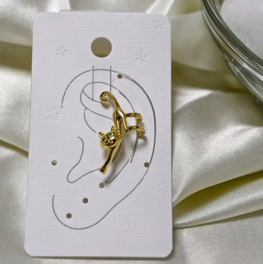 Felina Charm Cat Ear Cuff (Gold)